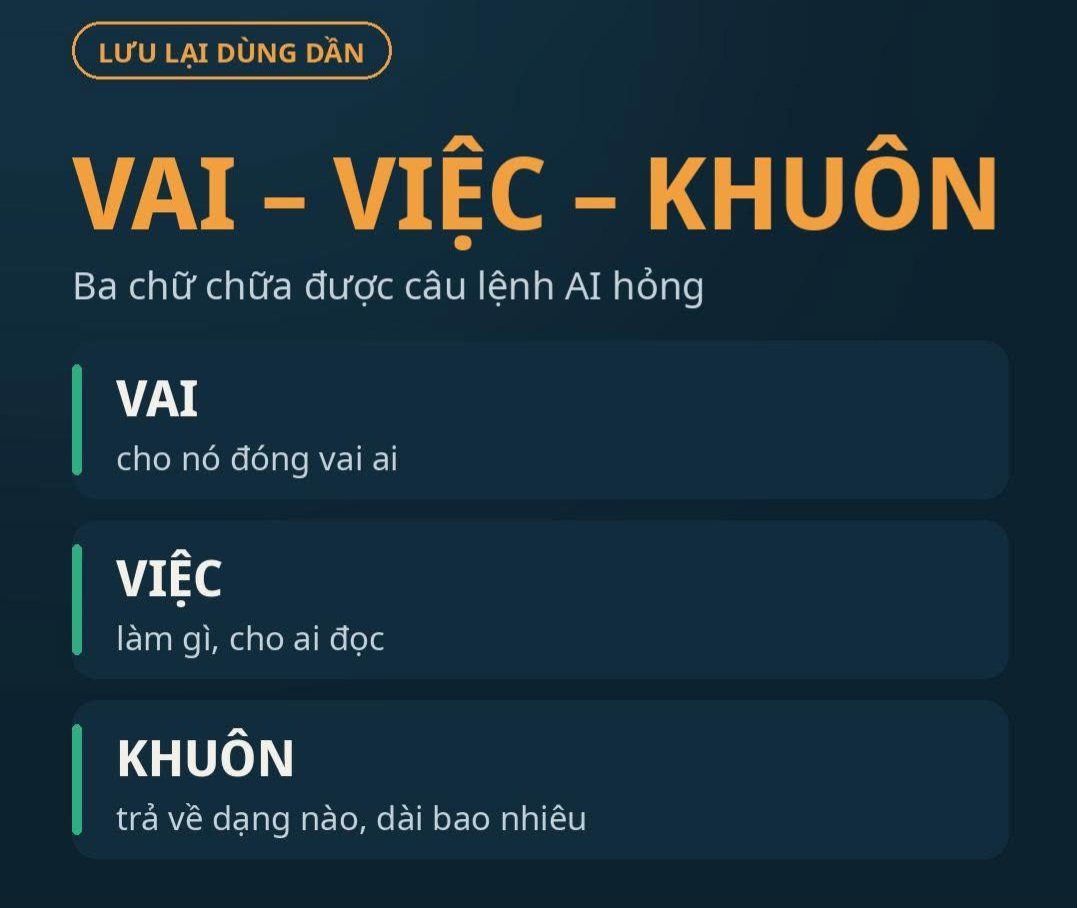 Promt vai việc khuôn