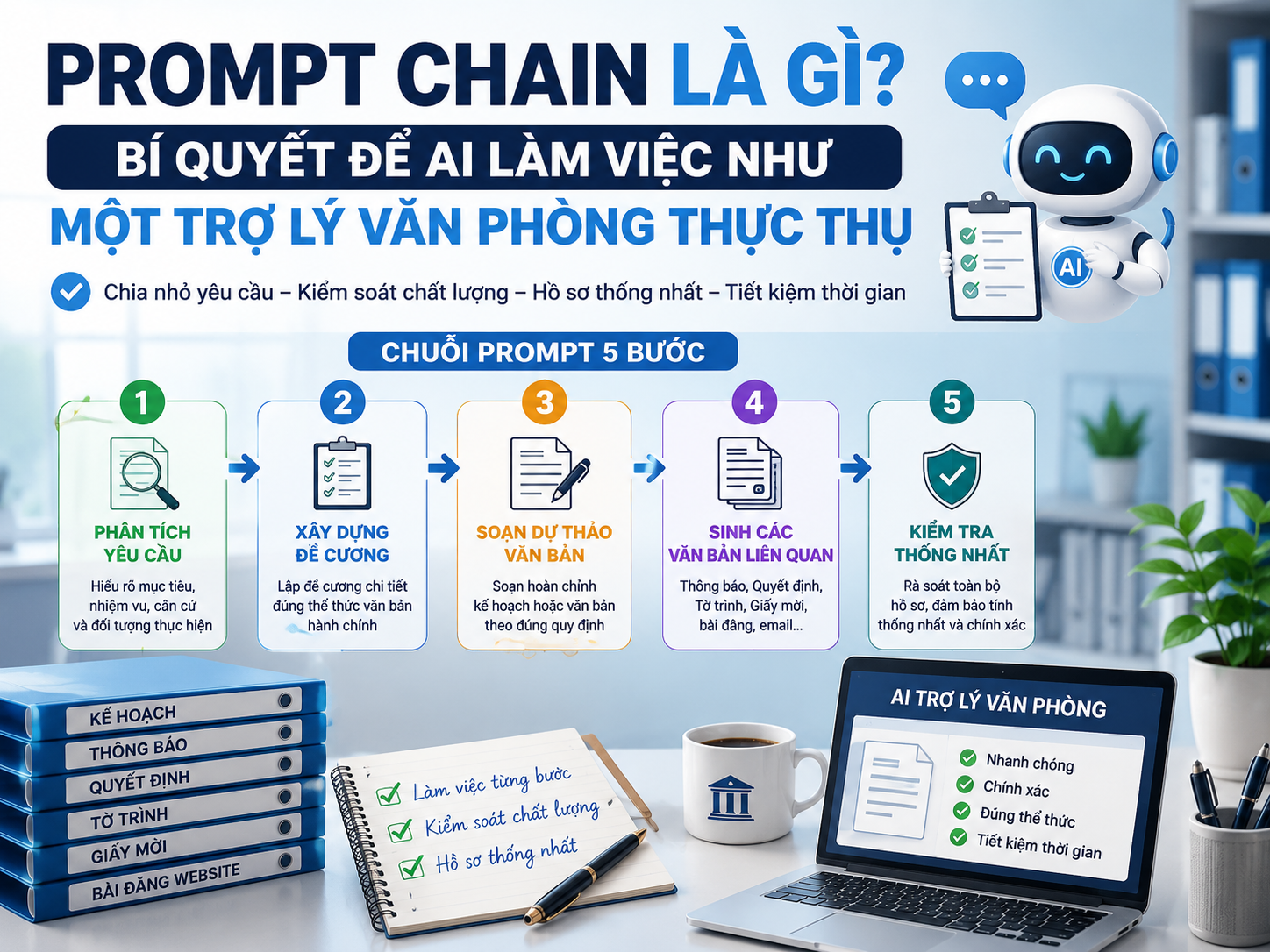 PROMPT CHAIN LÀ GÌ? BÍ QUYẾT ĐỂ AI TRỞ THÀNH "TRỢ LÝ VĂN PHÒNG" HIỆU QUẢ