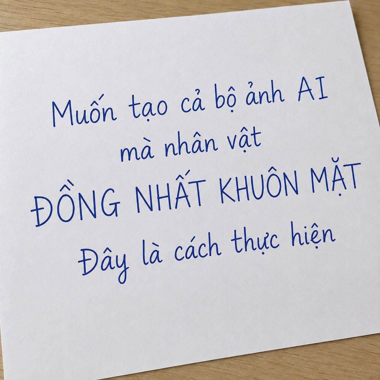 Tạo bộ ảnh bằng AI đồng nhất khuôn mặt