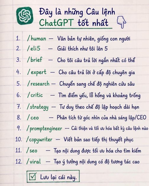 ChatGPT có 12 mã lệnh bí mật?